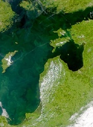 Litauen, Lettland und Estland im Satellitenbild